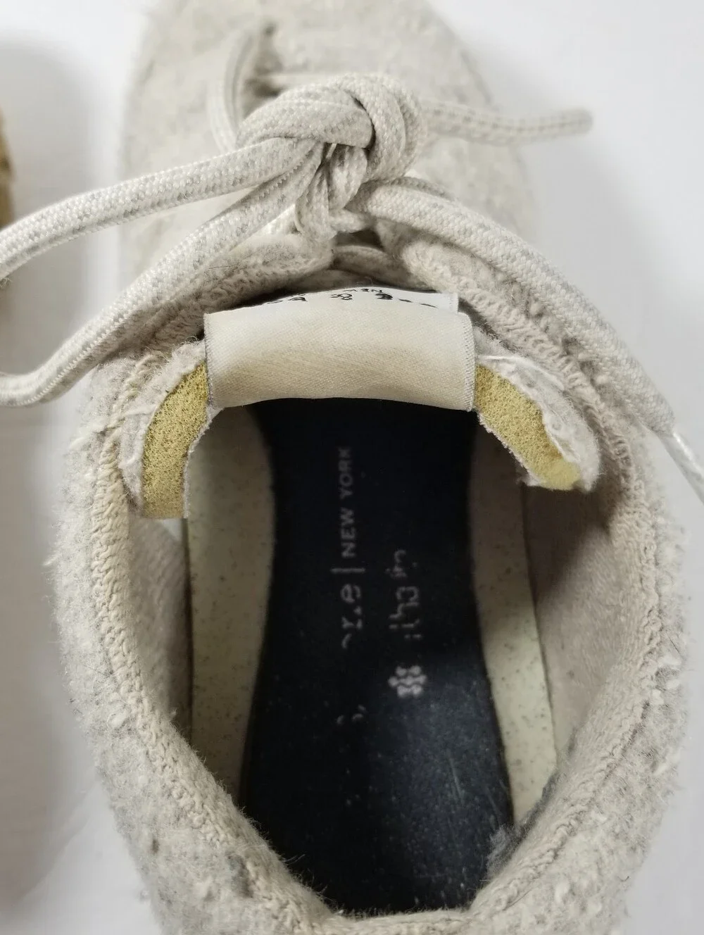 Rag & Bone Retro Runner Sneakers Women's EU 37 US 6.5 Beige Melange Felted Wool